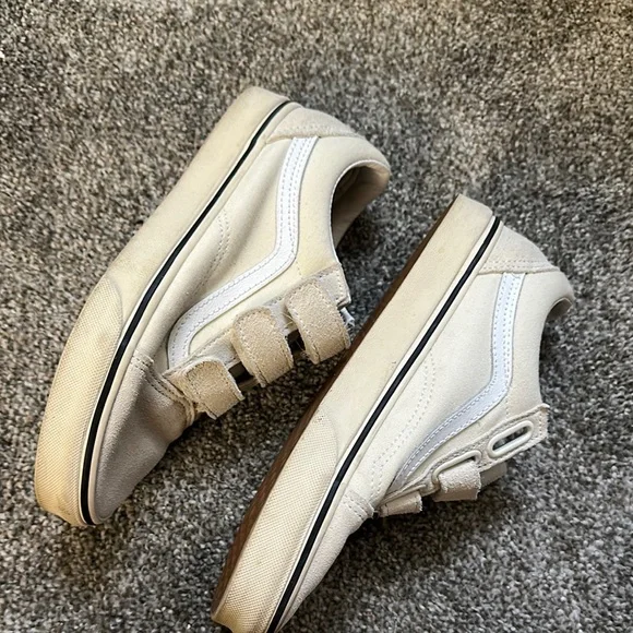 Vans Women's White Velcro Sneakers - Picture 4 of 5